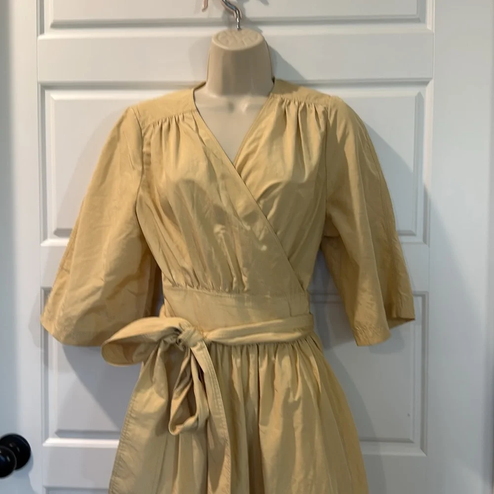 & Other Stories Voluminous Midi Wrap Dress Size 8 - Picture 3 of 10